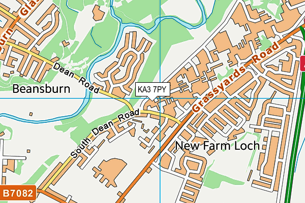 KA3 7PY map - OS VectorMap District (Ordnance Survey)