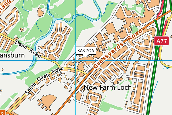 KA3 7QA map - OS VectorMap District (Ordnance Survey)