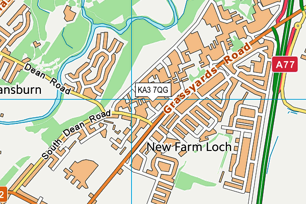 KA3 7QG map - OS VectorMap District (Ordnance Survey)