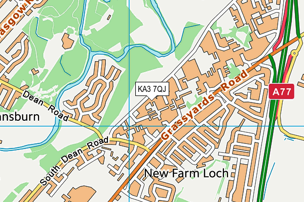 KA3 7QJ map - OS VectorMap District (Ordnance Survey)