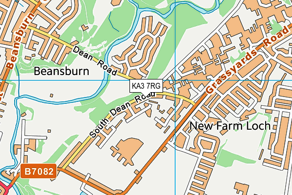 KA3 7RG map - OS VectorMap District (Ordnance Survey)