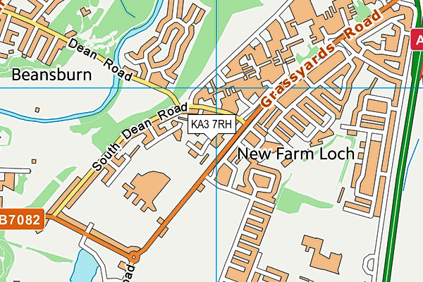 KA3 7RH map - OS VectorMap District (Ordnance Survey)
