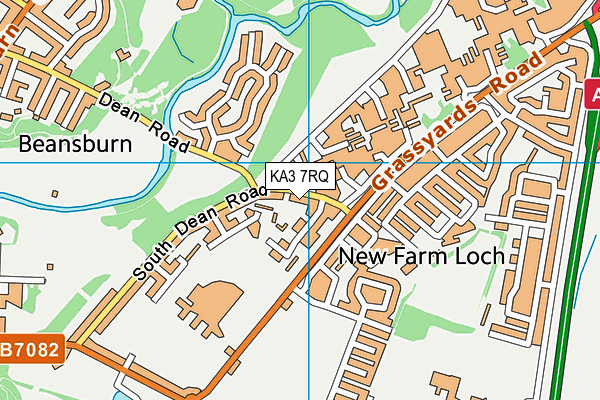 KA3 7RQ map - OS VectorMap District (Ordnance Survey)