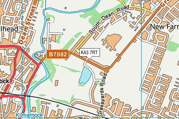 KA3 7RT map - OS VectorMap District (Ordnance Survey)