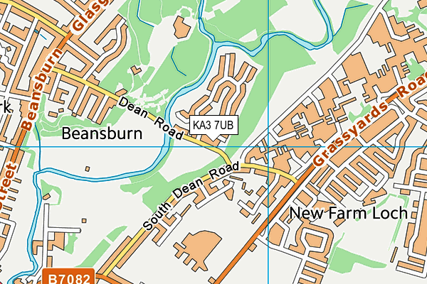 KA3 7UB map - OS VectorMap District (Ordnance Survey)