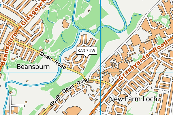 KA3 7UW map - OS VectorMap District (Ordnance Survey)