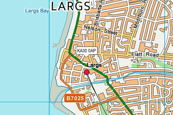 KA30 0AP map - OS VectorMap District (Ordnance Survey)