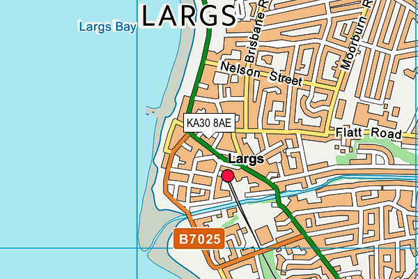 KA30 8AE map - OS VectorMap District (Ordnance Survey)