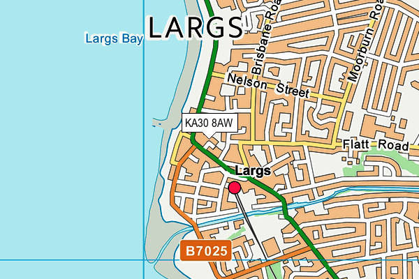 KA30 8AW map - OS VectorMap District (Ordnance Survey)