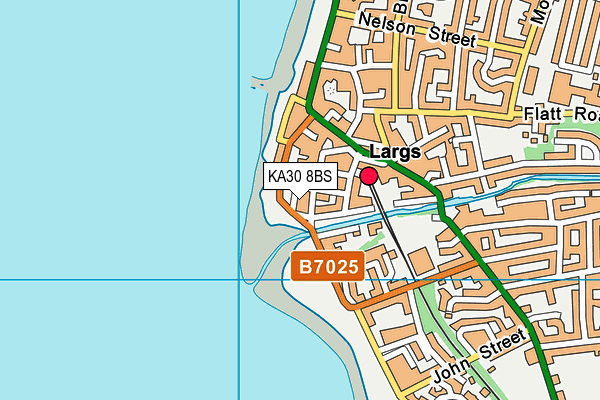 KA30 8BS map - OS VectorMap District (Ordnance Survey)