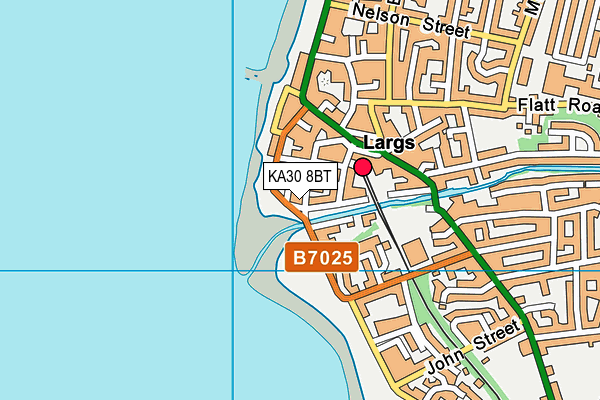 KA30 8BT map - OS VectorMap District (Ordnance Survey)