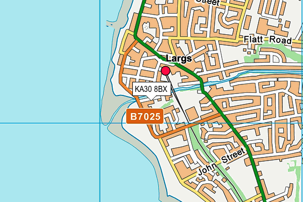 KA30 8BX map - OS VectorMap District (Ordnance Survey)