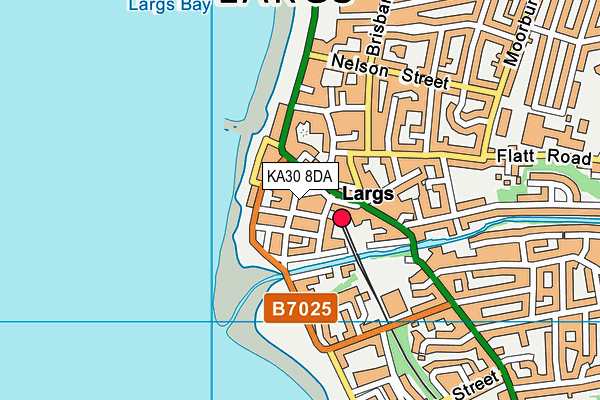 KA30 8DA map - OS VectorMap District (Ordnance Survey)