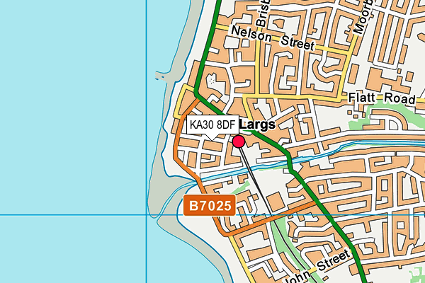 KA30 8DF map - OS VectorMap District (Ordnance Survey)