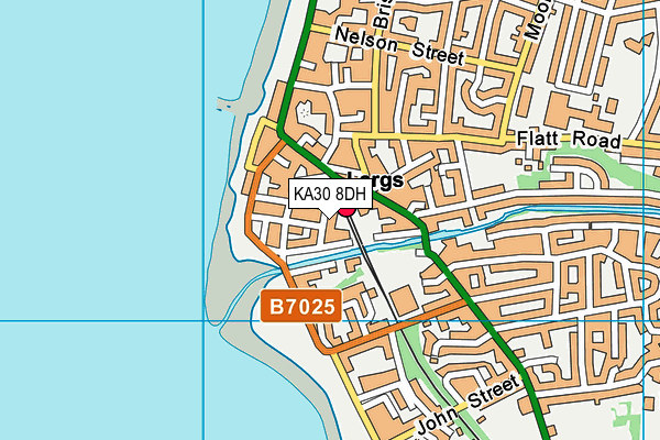 KA30 8DH map - OS VectorMap District (Ordnance Survey)