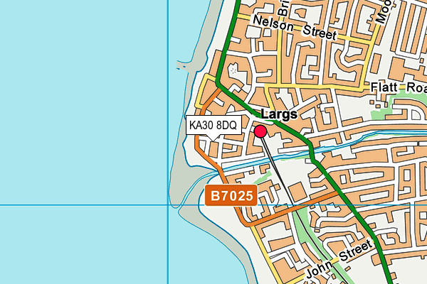 KA30 8DQ map - OS VectorMap District (Ordnance Survey)