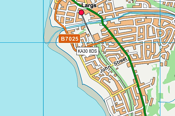 KA30 8DS map - OS VectorMap District (Ordnance Survey)