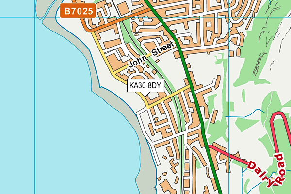 KA30 8DY map - OS VectorMap District (Ordnance Survey)