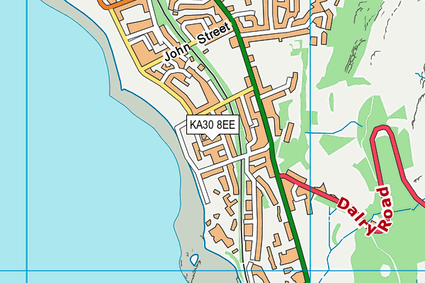 KA30 8EE map - OS VectorMap District (Ordnance Survey)