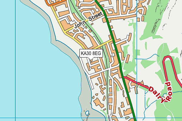 KA30 8EG map - OS VectorMap District (Ordnance Survey)