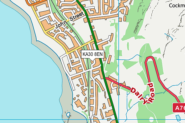 KA30 8EN map - OS VectorMap District (Ordnance Survey)