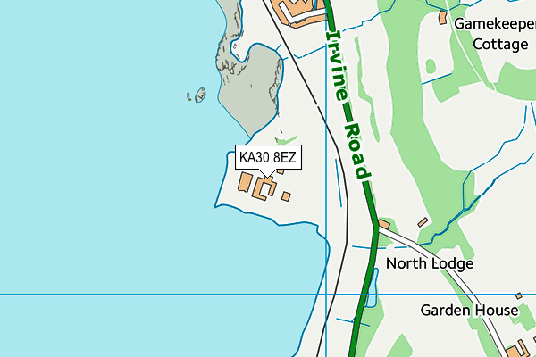 KA30 8EZ map - OS VectorMap District (Ordnance Survey)