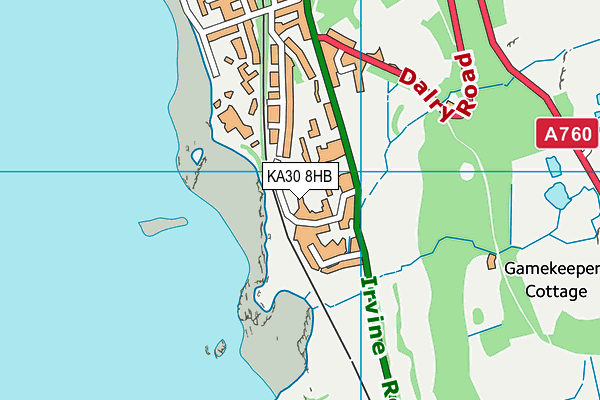 Map of JACKS ALT-STAYS MILLPORT LIMITED at district scale