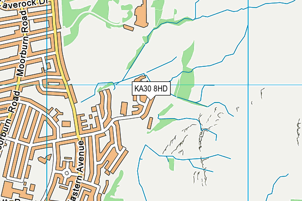 KA30 8HD map - OS VectorMap District (Ordnance Survey)
