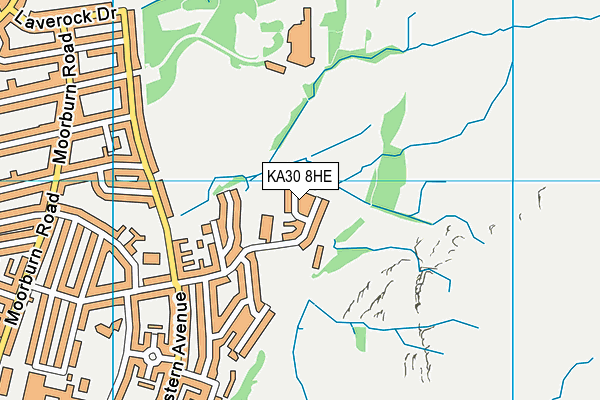 KA30 8HE map - OS VectorMap District (Ordnance Survey)