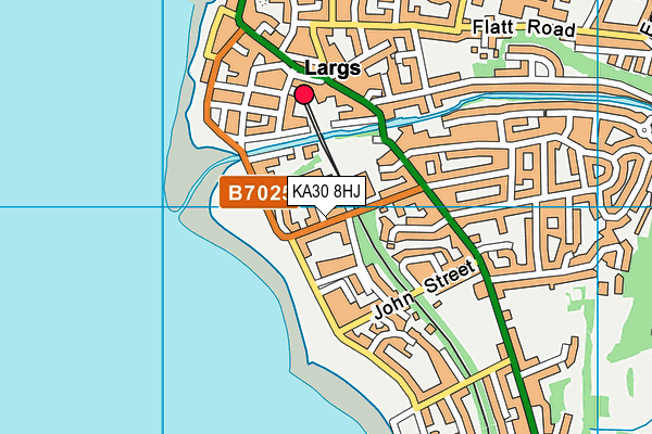 KA30 8HJ map - OS VectorMap District (Ordnance Survey)