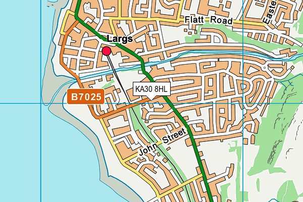 KA30 8HL map - OS VectorMap District (Ordnance Survey)