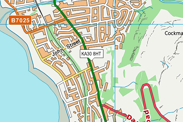 KA30 8HT map - OS VectorMap District (Ordnance Survey)