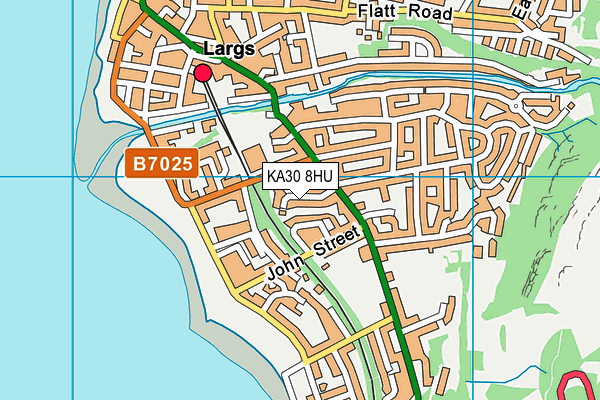 KA30 8HU map - OS VectorMap District (Ordnance Survey)