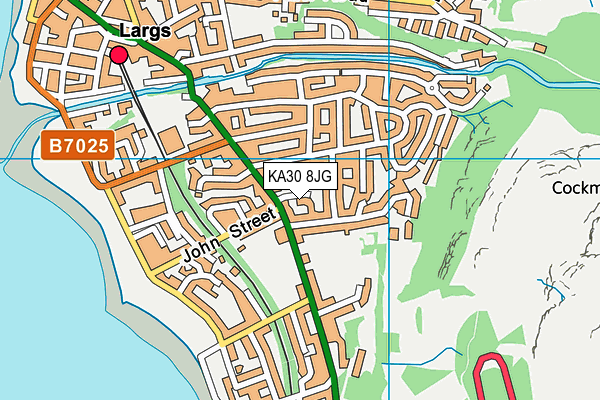 KA30 8JG map - OS VectorMap District (Ordnance Survey)