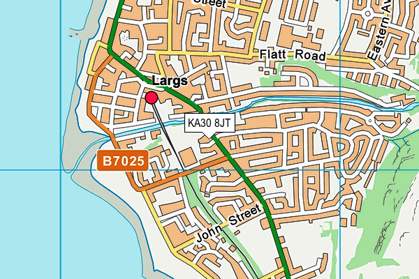 KA30 8JT map - OS VectorMap District (Ordnance Survey)