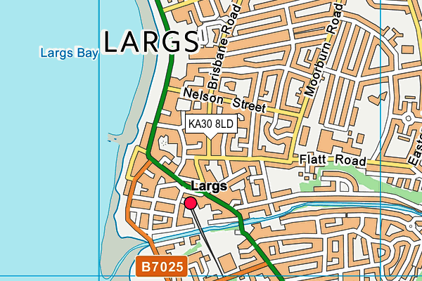 KA30 8LD map - OS VectorMap District (Ordnance Survey)