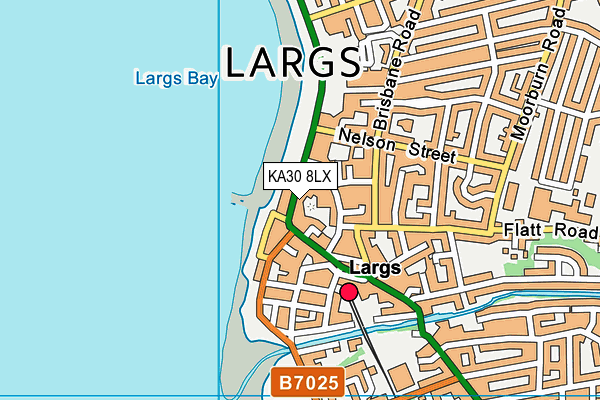 KA30 8LX map - OS VectorMap District (Ordnance Survey)