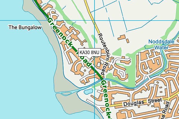 KA30 8NU map - OS VectorMap District (Ordnance Survey)