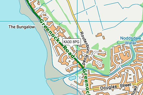 KA30 8PG map - OS VectorMap District (Ordnance Survey)