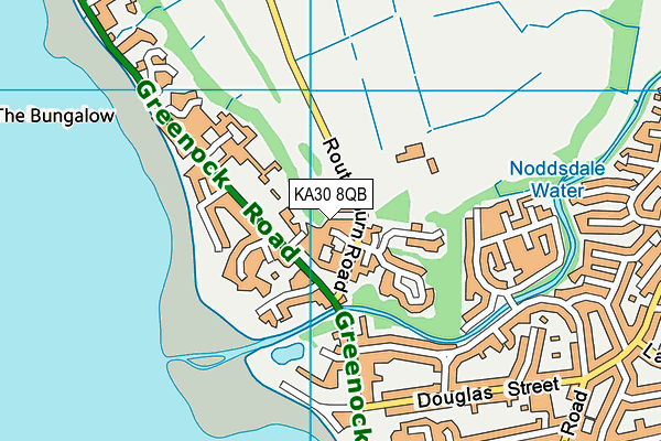 KA30 8QB map - OS VectorMap District (Ordnance Survey)