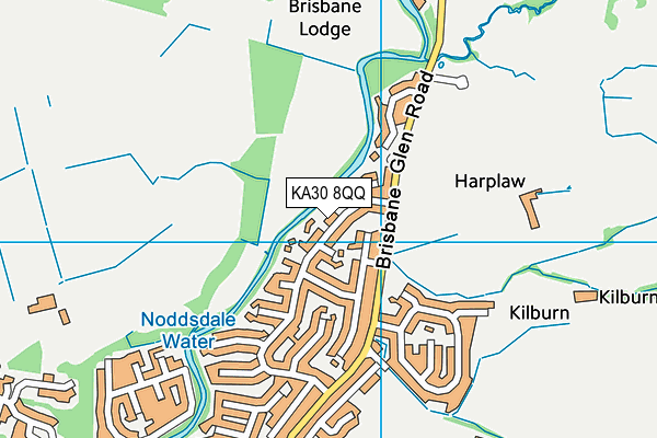 KA30 8QQ map - OS VectorMap District (Ordnance Survey)
