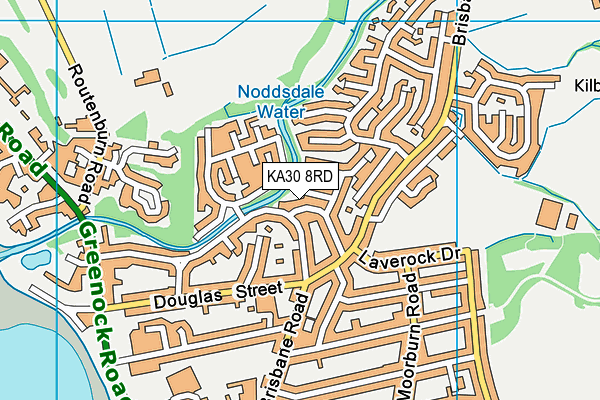 KA30 8RD map - OS VectorMap District (Ordnance Survey)
