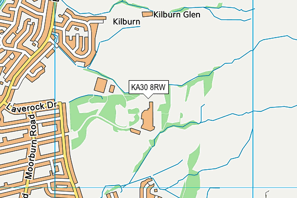 KA30 8RW map - OS VectorMap District (Ordnance Survey)