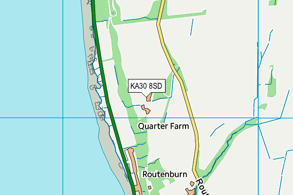 KA30 8SD map - OS VectorMap District (Ordnance Survey)