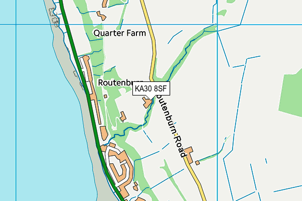 KA30 8SF map - OS VectorMap District (Ordnance Survey)