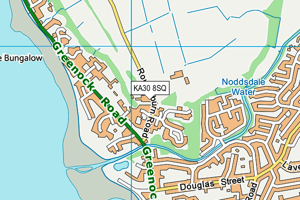 KA30 8SQ map - OS VectorMap District (Ordnance Survey)