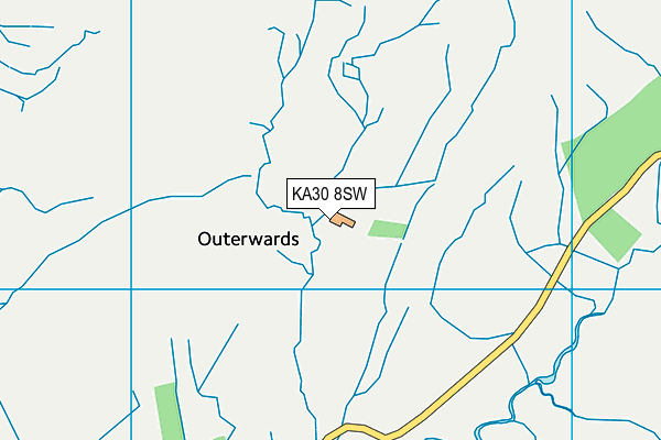 KA30 8SW map - OS VectorMap District (Ordnance Survey)