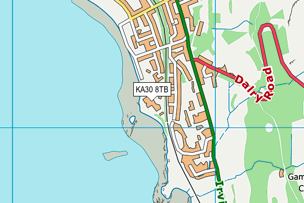 KA30 8TB map - OS VectorMap District (Ordnance Survey)