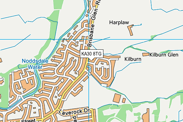 KA30 8TG map - OS VectorMap District (Ordnance Survey)