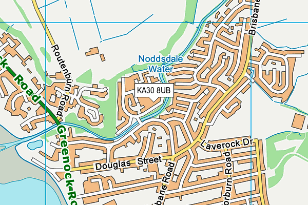 KA30 8UB map - OS VectorMap District (Ordnance Survey)
